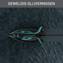 Tefal Puregliss FV8066 Dry &amp; Steam iron Durilium AirGlide Autoclean soleplate 3000 W Black, Blue