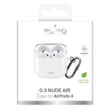 Puro 0.3 Nude Case for AirPods 4 - Transparent