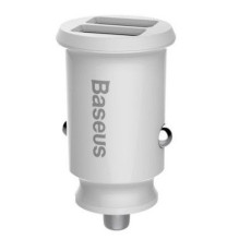 Baseus rain Car Charger mini car charger 2x USB 3.1A white (CCALL-ML02) White