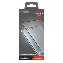 SBS Screenglass 4D grūdintas stiklas Xiaomi Redmi Note 15 telefonui