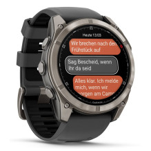 Garmin fēnix 8 Pro 3.56 cm (1.4") AMOLED 51 mm Digital 454 x 454 pixels Touchscreen Graphite, Titanium Wi-Fi GPS (s