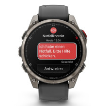 Garmin fēnix 8 Pro 3.56 cm (1.4") AMOLED 47 mm Digital 454 x 454 pixels Touchscreen Graphite, Titanium Wi-Fi GPS (s