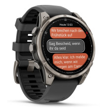 Garmin fēnix 8 Pro 3.56 cm (1.4") AMOLED 47 mm Digital 454 x 454 pixels Touchscreen Graphite, Titanium Wi-Fi GPS (s