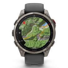 Garmin fēnix 8 Pro 3.56 cm (1.4") AMOLED 47 mm Digital 454 x 454 pixels Touchscreen Graphite, Titanium Wi-Fi GPS (s