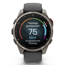 Garmin fēnix 8 Pro 3.56 cm (1.4") AMOLED 47 mm Digital 454 x 454 pixels Touchscreen Graphite, Titanium Wi-Fi GPS (s