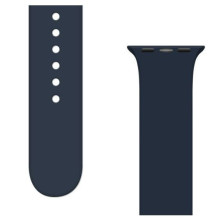 iLike Strap APS Silicone Watch Band 8 / 7 / 6 / 5 / 4 / 3 / 2 / SE (41 / 40 / 38mm) Strap Watchband Dark Blue