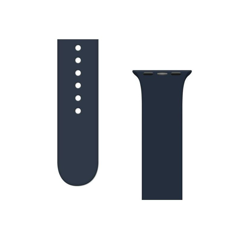 iLike Strap APS Silicone Watch Band 8 / 7 / 6 / 5 / 4 / 3 / 2 / SE (41 / 40 / 38mm) Strap Watchband Dark Blue