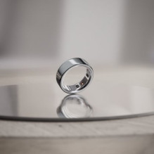 Oura Ring 4 smart ring, Silver, size 8