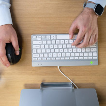 KLAVIATŪRA COMPACT BREAK ENG / BALTAI RGOCOUSWDWH R-GO ĮRANKIAI