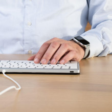 KEYBOARD COMPACT BREAK ENG / WHITE RGOCOUSWDWH R-GO TOOLS