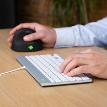 KEYBOARD COMPACT BREAK ENG / WHITE RGOCOUSWDWH R-GO TOOLS