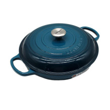 Virtuvės Indai - Le Creuset Signature Seklioji Keptuvė 30cm Gili Mėlyna