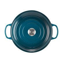 Virtuvės Indai - Le Creuset Signature Seklioji Keptuvė 30cm Gili Mėlyna