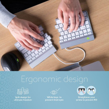 KEYBOARD WRL COMPACT BREAK / WHITE RGOSBUSWLWH R-GO TOOLS