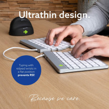 KEYBOARD WRL COMPACT BREAK / BALTI RGOSBUSWLWH R-GO ĮRANKIAI