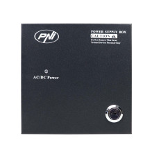 CCTV power supply PNI STC52 12V, 5A, 60W, 4 outputs, in metal box