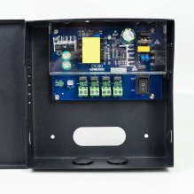 CCTV power supply PNI STC52 12V, 5A, 60W, 4 outputs, in metal box