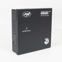 CCTV power supply PNI STC52 12V, 5A, 60W, 4 outputs, in metal box