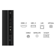 TV Set, TCL, 50 ", 4K Ultra HD, 3840 x 2160 pixels, Flat, 16:9, QLED, 50T69C