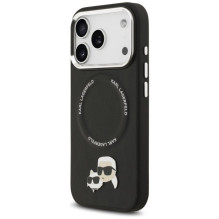 Karl Lagerfeld KARL LAGERFELD case for IPHONE 17 Pro Max compatible with MagSafe KLHMP17XPSMLRKCK (PU K&amp;C Pins) blac