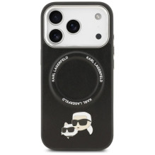 Karl Lagerfeld KARL LAGERFELD case for IPHONE 17 Pro Max compatible with MagSafe KLHMP17XPSMLRKCK (PU K&amp;C Pins) blac