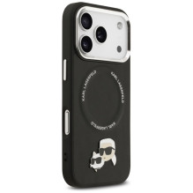 Karl Lagerfeld KARL LAGERFELD case for IPHONE 17 Pro Max compatible with MagSafe KLHMP17XPSMLRKCK (PU K&amp;C Pins) blac