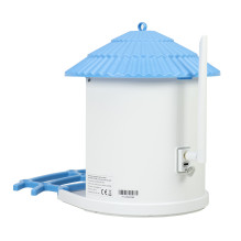 Smart bird feeder PNI MyBird PT035 with 4MP Wi-Fi camera and 3W solar panel, 2l food tank, dedicated application, motion