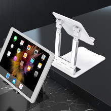Wozinsky WPT-K28 Desk Stand for Phone Tablet Smartphone Holder Foldable - White