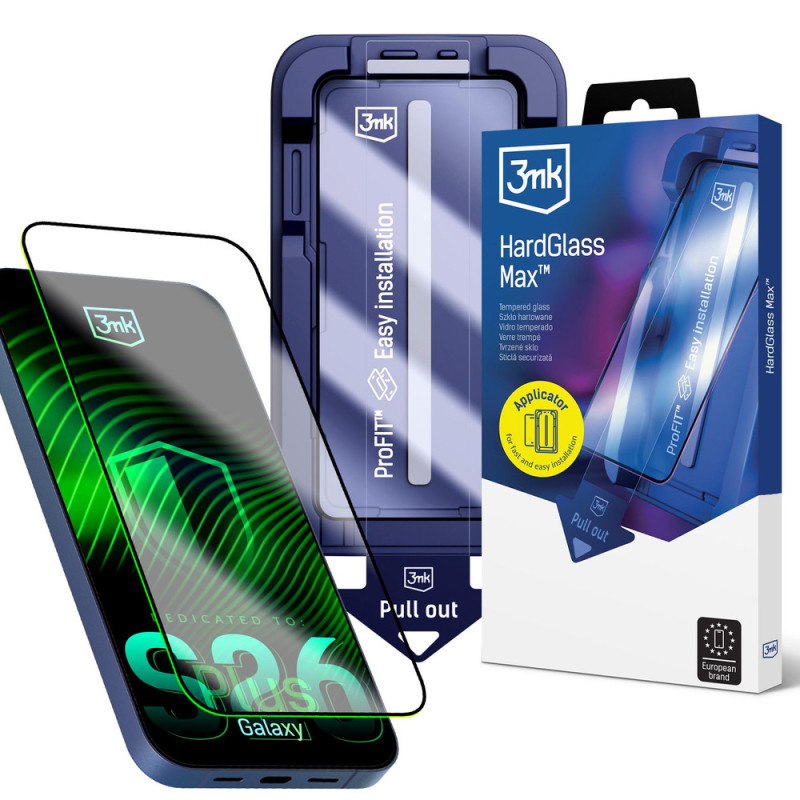 3mk HardGlass Max tempered glass for Samsung Galaxy S26+