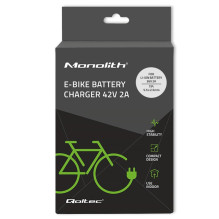 E-Bike Charger - Qoltec 50761 36V / 42V 2A Black