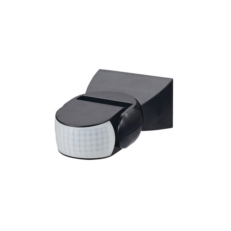 Motion sensor, range 180°, 12m, IP65 black