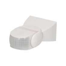Motion sensor, range 180°, 12m, IP65 white