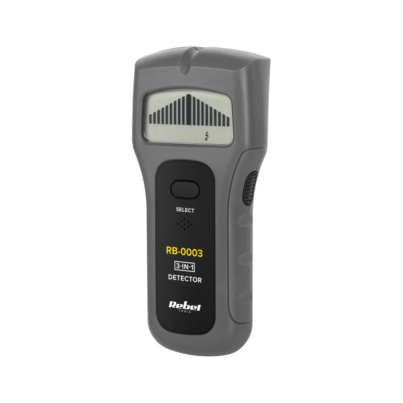 Metalo, įtampos ir medienos detektorius po tinkuota siena arba grindyse, REBEL RB-0003