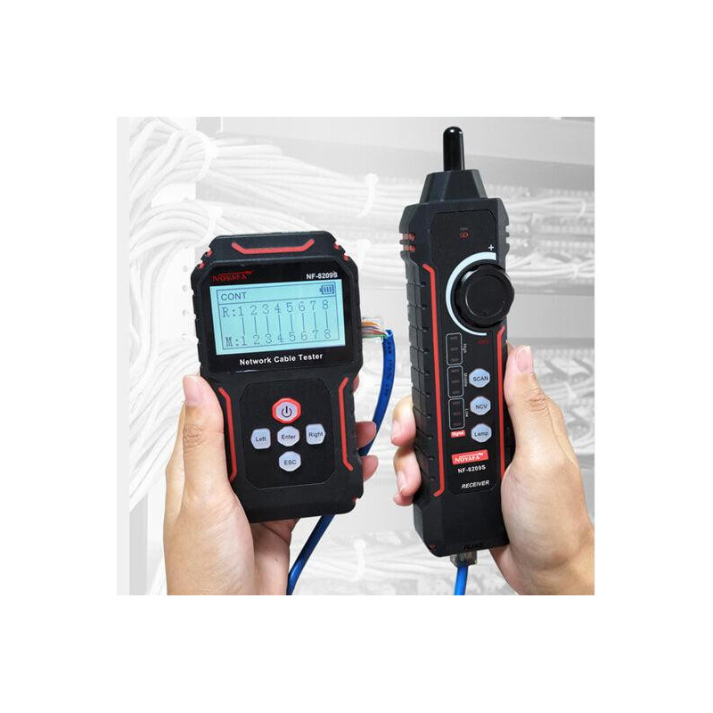 Multifunctional cable tester, Cable length, POE test, Port test, Cable scanning
