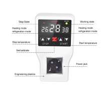 Programmable Socket-relay with waterproof temperature sensor, 2200W, LCD display