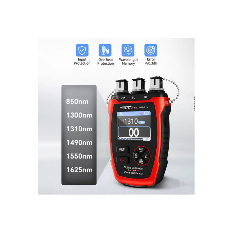 Multifunctional Optical Cable Tester, Optical Power Meter, Light Source and VFL