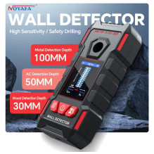 High sensitivity wall detector - safe drilling, detection of various materials, LCD display