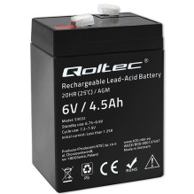 AGM battery 6V 4.5Ah, Maintenance-free, Efficient, LongLife, UPS, scales, cash registers