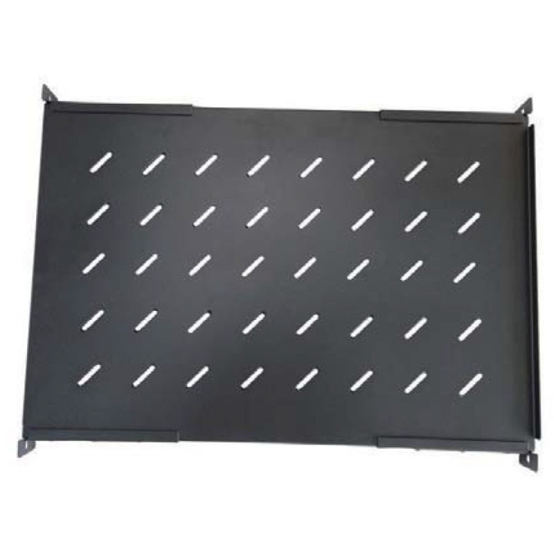 1U stelažas 550 mm / 400–700 mm kintamo gylio su priekiniais ir galiniais tvirtinimo laikikliais