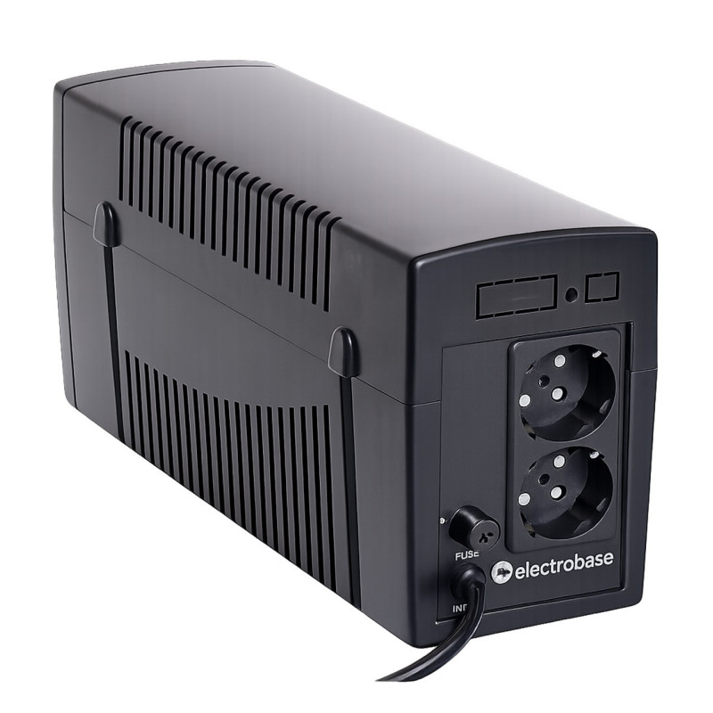 650 VA / 390 W linijinio interaktyvumo UPS, nepertraukiamo maitinimo šaltinis, LED, 1x7Ah, matmenys 100*280*140