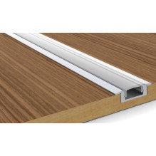 Bousval Électrique™, Recessed LED strip profile with frosted diffuser 1m
