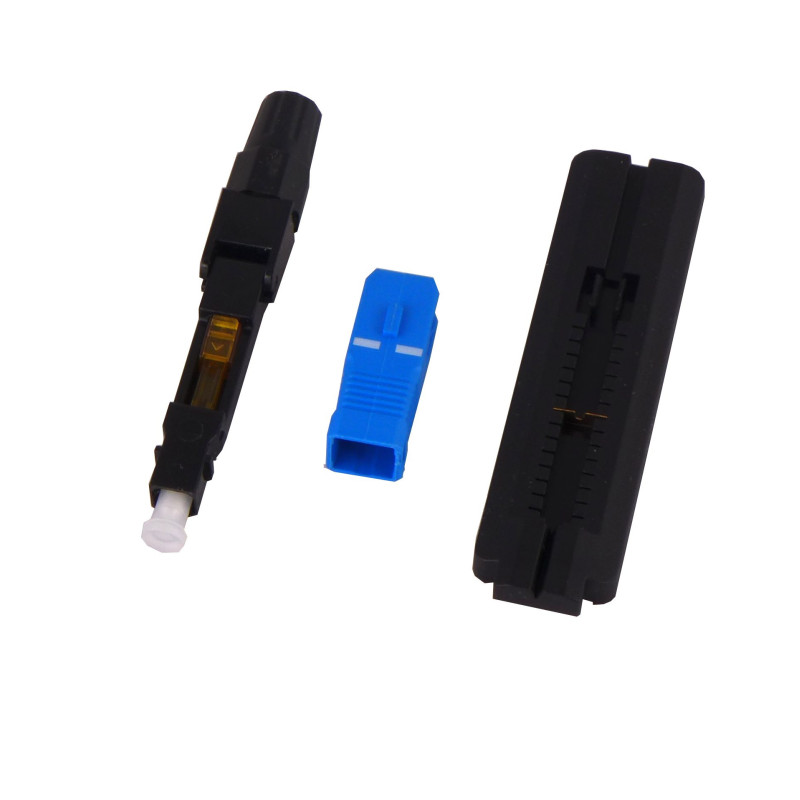 Fast connector SM SC/PC, for 2/3mm cable, pre-assembled fiber type