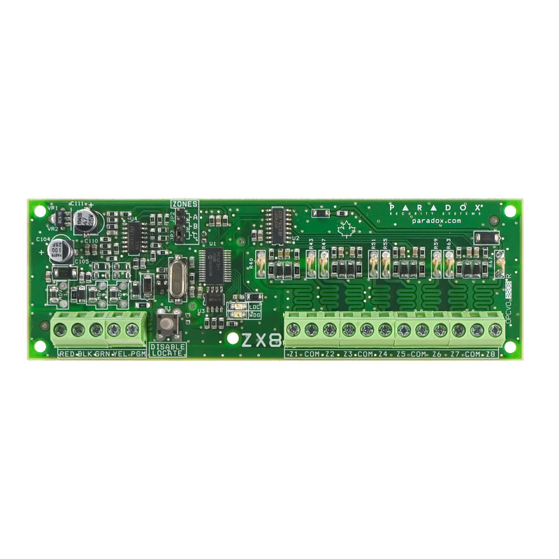8-wire zone expander (using ATZ-16 zones) Designed for EVO series panels