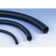 Corrugated pipe, Corrugated pipe d32mm, Black UV, Outdoor, 750N