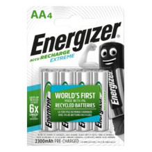 AKAA.R6 / AA baterijos 1.2V „Energizer Recharge Extreme Ni-MH HR6“ 2300 mAh, pakuotėje po 4 vnt.