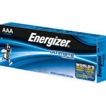 R03 / AAA 1,5 V „Energizer Ultimate Lithium“ ličio L92 baterijos, pakuotėje po 10 vnt.