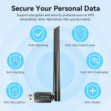 WRL adapteris USB 650MBPS / dviejų dažnių juosta KDTB0 VENTION