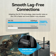 WRL adapteris USB 650MBPS / dviejų dažnių juosta KDTB0 VENTION