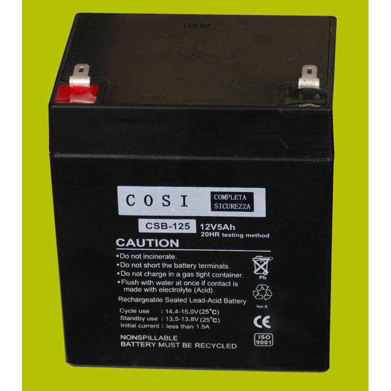 Forest Hunting Camera External Battery :: 12V 5Ah :: Lead-Acid :: 12 Volts, 5 Ampere Hours (Ah)