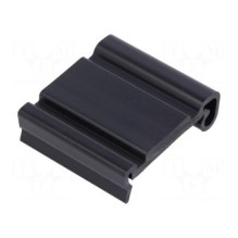 DIN rail mounting bracket, Mat: PVC, 40 mm, Rail: TS35